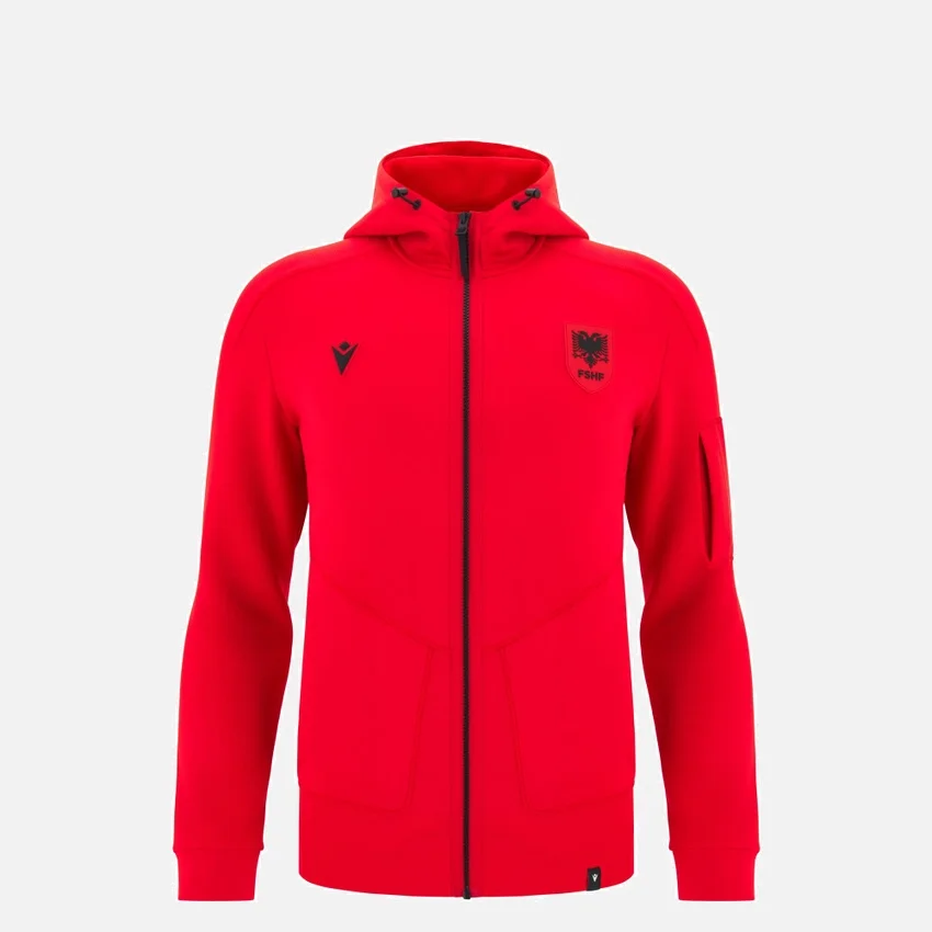 Albanië Nationaal Team 2026/27 Junior Sweatshirt met volledige rits Albanië Nationaal Team 2026/27 Junior Sweatshirt met volledige rits