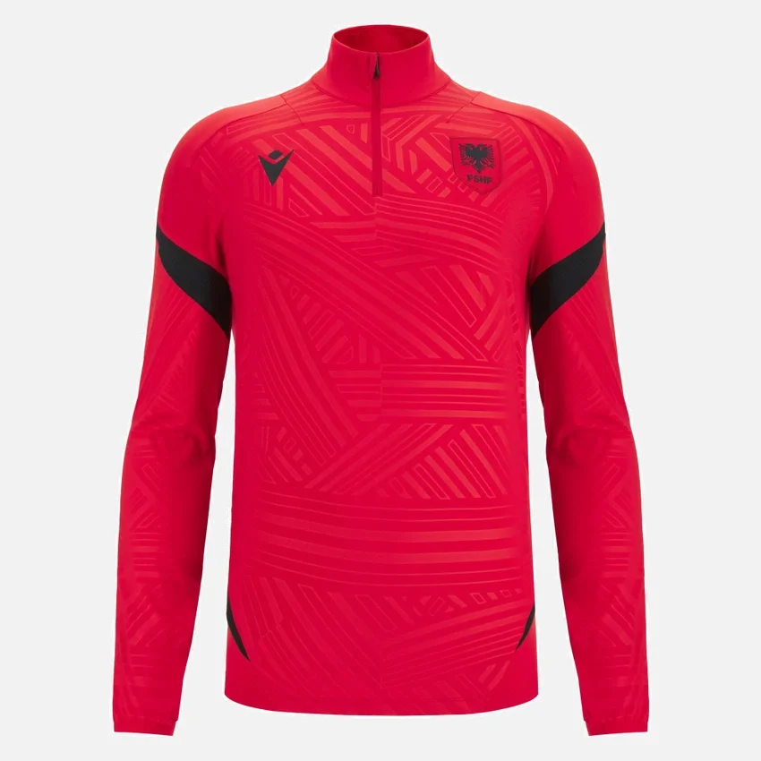 Albanië Nationaal Team FSHF 2026/27 1/4-ritssluiting top voor volwassenen Albanië Nationaal Team FSHF 2026/27 1/4-ritssluiting top voor volwassenen
