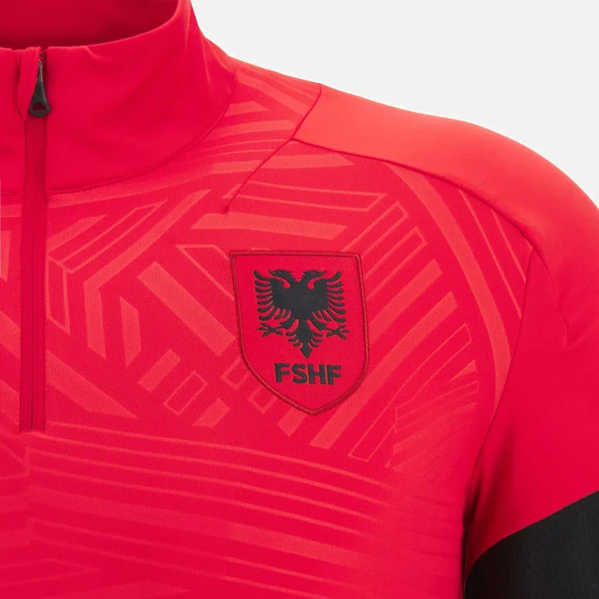 Albanië Nationaal Team FSHF 2026/27 1/4-ritssluiting top voor volwassenen Albanië Nationaal Team FSHF 2026/27 1/4-ritssluiting top voor volwassenen