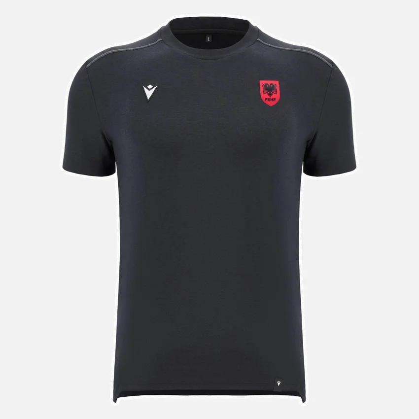 Albanië Nationaal Team FSHF 2026/27 Heren_x0092_s Sport Zwart T-shirt Athleisure Albanië Nationaal Team FSHF 2026/27 Heren_x0092_s Sport Zwart T-shirt Athleisure
