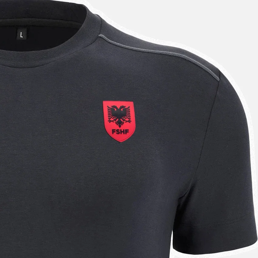 Albanië Nationaal Team FSHF 2026/27 Heren_x0092_s Sport Zwart T-shirt Athleisure Albanië Nationaal Team FSHF 2026/27 Heren_x0092_s Sport Zwart T-shirt Athleisure