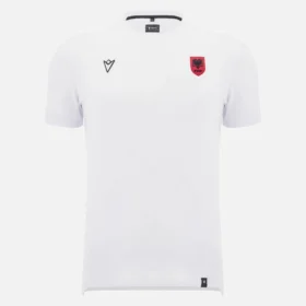Albanië Nationaal Team FSHF 2026/27 Heren_x0092_s Sportief Wit T-shirt Athleisure