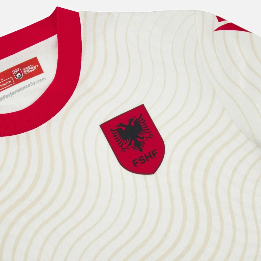 Albanië Nationaal Team FSHF 2026/27 Junior Uitwedstrijdsportshirt Albanië Nationaal Team FSHF 2026/27 Junior Uitwedstrijdsportshirt