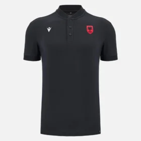 Albanië Nationaal Team FSHF 2026/27 Reispoloshirt voor volwassenen, zwart