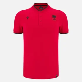 Albanië Nationaal Team FSHF 2026/27 Rode poloshirt voor volwassenen