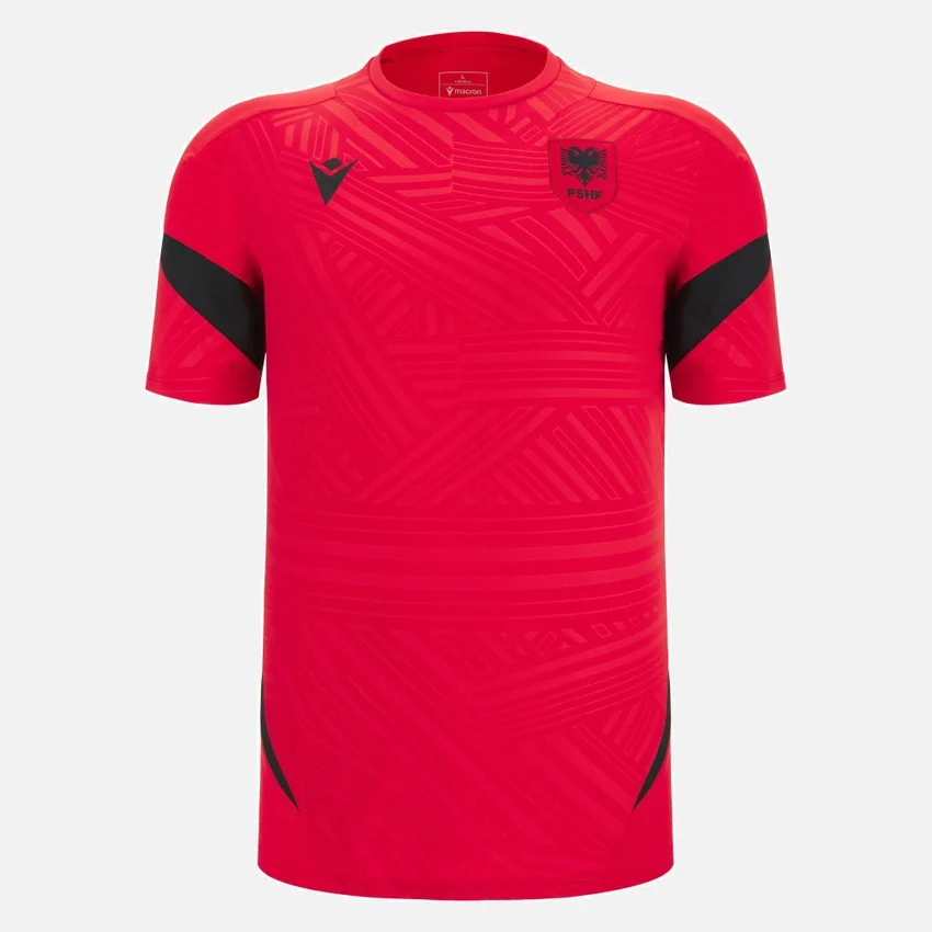 Albanië Nationaal Team FSHF 2026/27 Rood Trainingsoverhemd voor volwassenen Albanië Nationaal Team FSHF 2026/27 Rood Trainingsoverhemd voor volwassenen