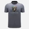 Automobili Lamborghini Squadra Corse grijs sport-T-shirt voor heren Automobili Lamborghini Squadra Corse grijs sport-T-shirt voor heren