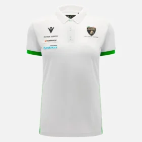 Automobili Lamborghini Squadra Corse Wit poloshirt voor dames