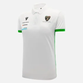 Automobili Lamborghini Squadra Corse Wit poloshirt voor dames