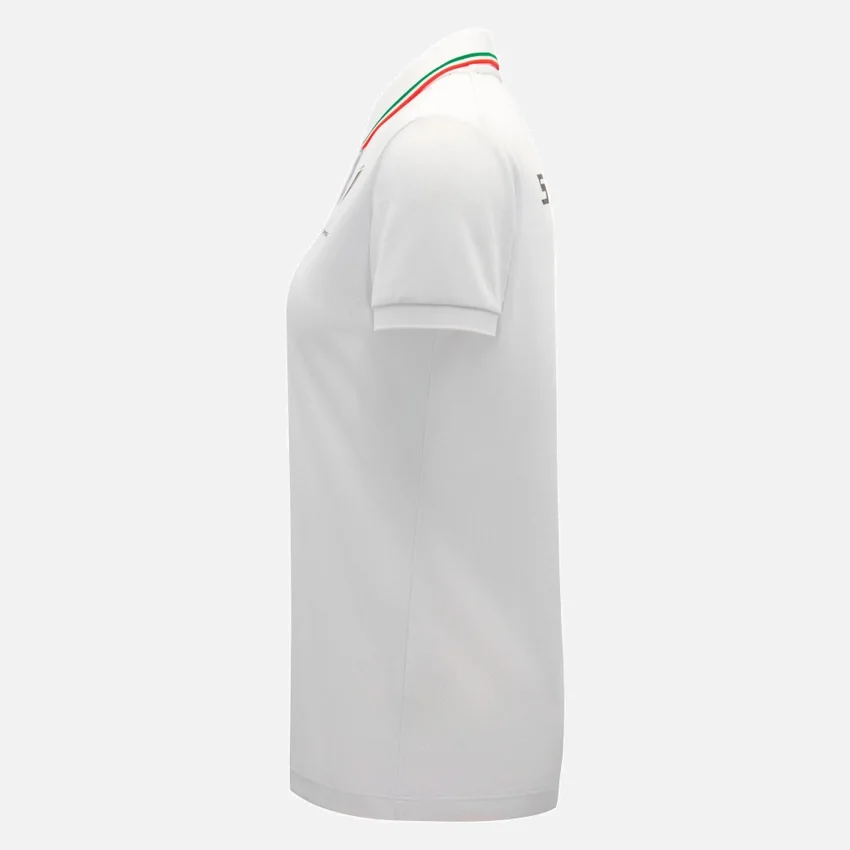 Automobili Lamborghini Squadra Corse Wit poloshirt voor dames Automobili Lamborghini Squadra Corse Wit poloshirt voor dames