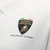 Automobili Lamborghini Squadra Corse Wit poloshirt voor dames Automobili Lamborghini Squadra Corse Wit poloshirt voor dames