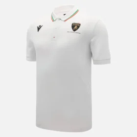Automobili Lamborghini Squadra Corse Wit poloshirt voor heren