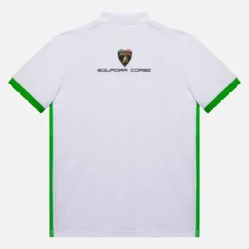 Automobili Lamborghini Squadra Corse Wit poloshirt voor kinderen