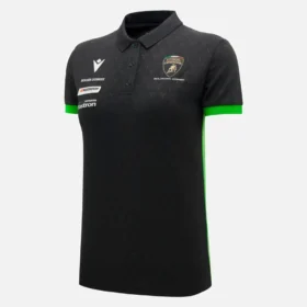 Automobili Lamborghini Squadra Corse Zwart poloshirt voor dames