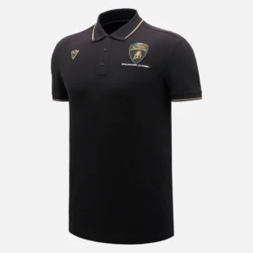 Automobili Lamborghini Squadra Corse Zwart poloshirt voor heren