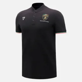 Automobili Lamborghini Squadra Corse Zwart poloshirt voor heren