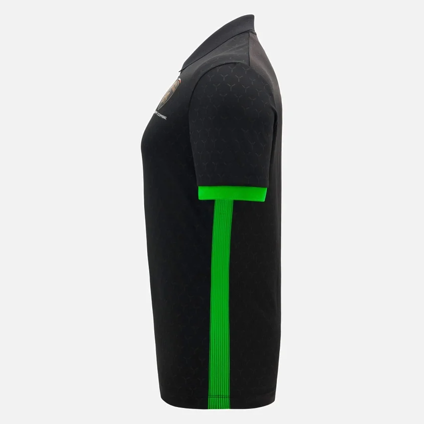 Automobili Lamborghini Squadra Corse Zwart poloshirt voor heren Automobili Lamborghini Squadra Corse Zwart poloshirt voor heren