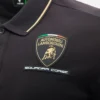 Automobili Lamborghini Squadra Corse Zwart poloshirt voor heren Automobili Lamborghini Squadra Corse Zwart poloshirt voor heren
