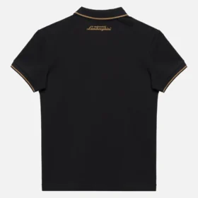 Automobili Lamborghini Squadra Corse zwart poloshirt voor kinderen