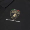 Automobili Lamborghini Squadra Corse zwart poloshirt voor kinderen Automobili Lamborghini Squadra Corse zwart poloshirt voor kinderen