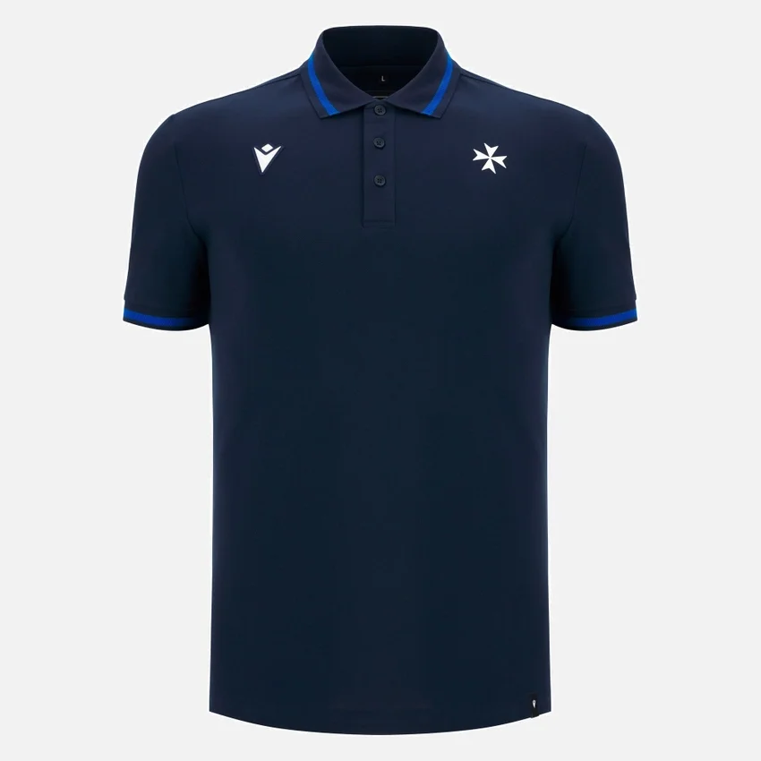 Auxerre 2025/26 Athleisure marineblauw reispoloshirt voor volwassenen Auxerre 2025/26 Athleisure marineblauw reispoloshirt voor volwassenen