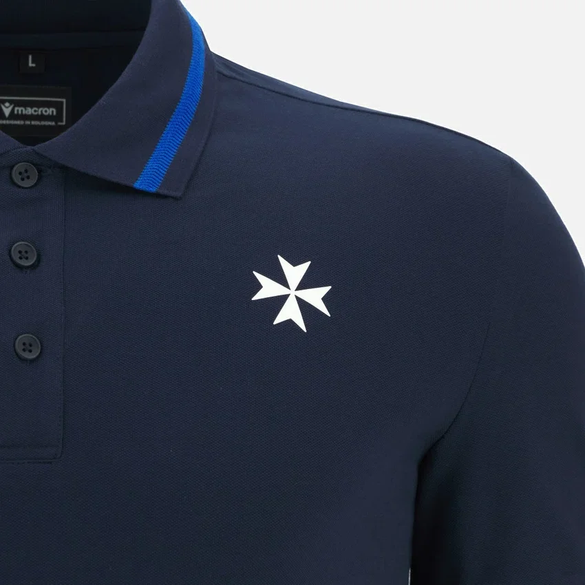 Auxerre 2025/26 Athleisure marineblauw reispoloshirt voor volwassenen Auxerre 2025/26 Athleisure marineblauw reispoloshirt voor volwassenen