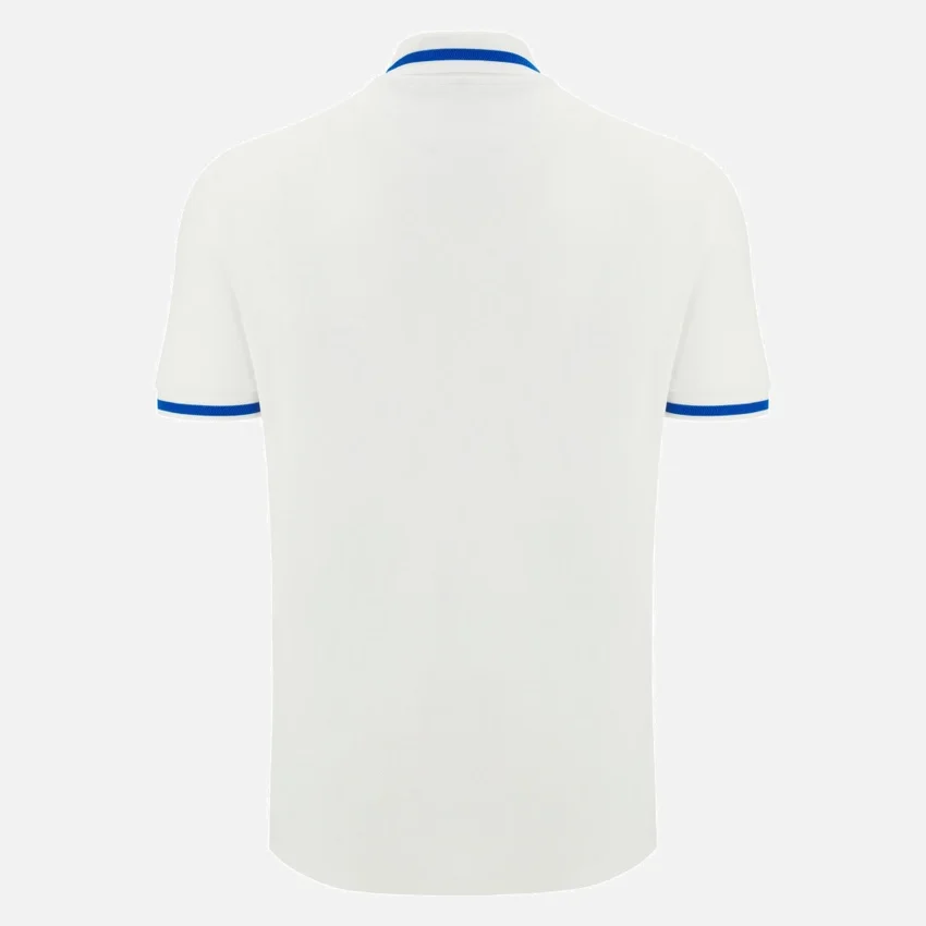 Auxerre 2025/26 Athleisure Wit Poloshirt voor volwassenen Auxerre 2025/26 Athleisure Wit Poloshirt voor volwassenen