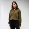 Bloom-hoodie met doorlopende rits