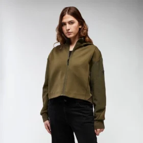 Bloom-hoodie met doorlopende rits
