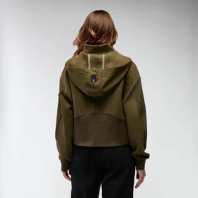 Bloom-hoodie met doorlopende rits