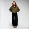 Bloom-hoodie met doorlopende rits