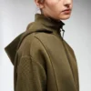 Bloom-hoodie met doorlopende rits