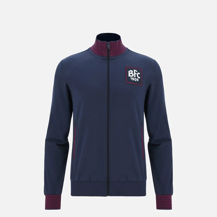 Bologna FC 1909 2025/26 Junior Fan Line Sweatshirt met volledige rits Bologna FC 1909 2025/26 Junior Fan Line Sweatshirt met volledige rits