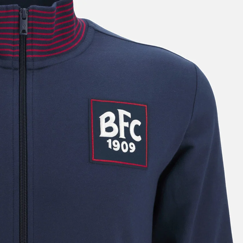 Bologna FC 1909 2025/26 Junior Fan Line Sweatshirt met volledige rits Bologna FC 1909 2025/26 Junior Fan Line Sweatshirt met volledige rits