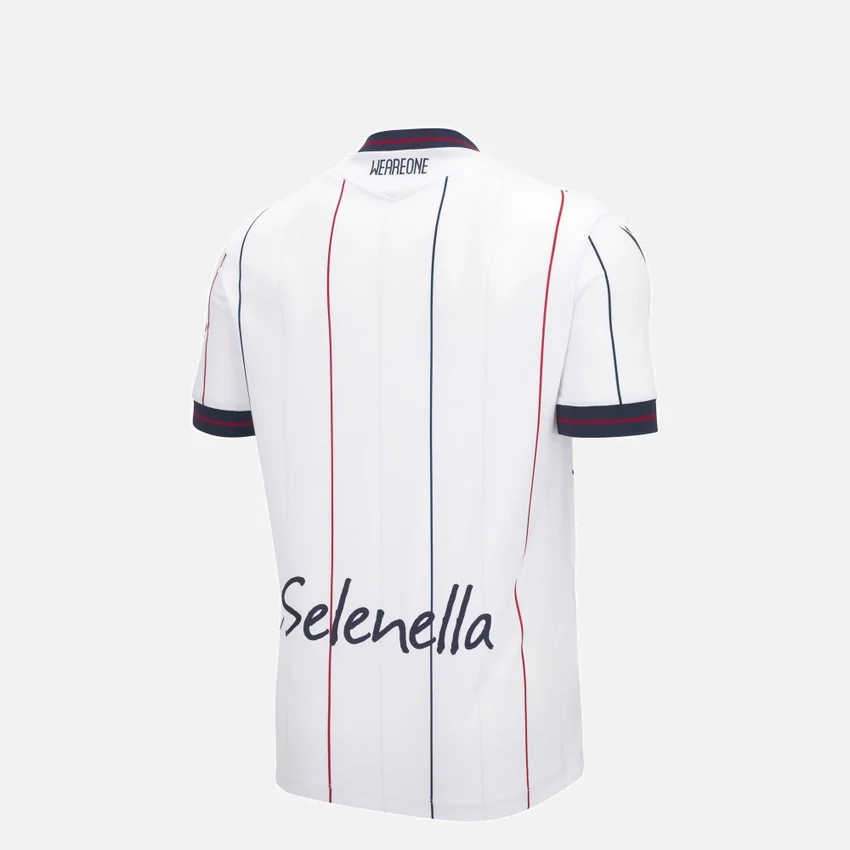 Bologna FC 1909 2025/26 Junior uitwedstrijdsportshirt Bologna FC 1909 2025/26 Junior uitwedstrijdsportshirt