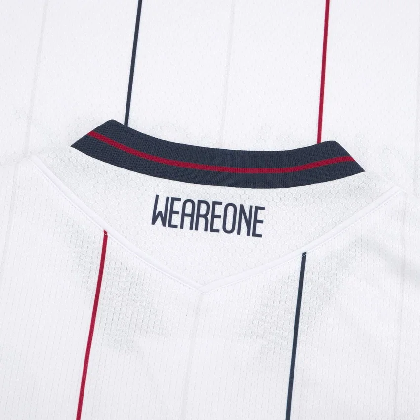 Bologna FC 1909 2025/26 Junior uitwedstrijdsportshirt Bologna FC 1909 2025/26 Junior uitwedstrijdsportshirt