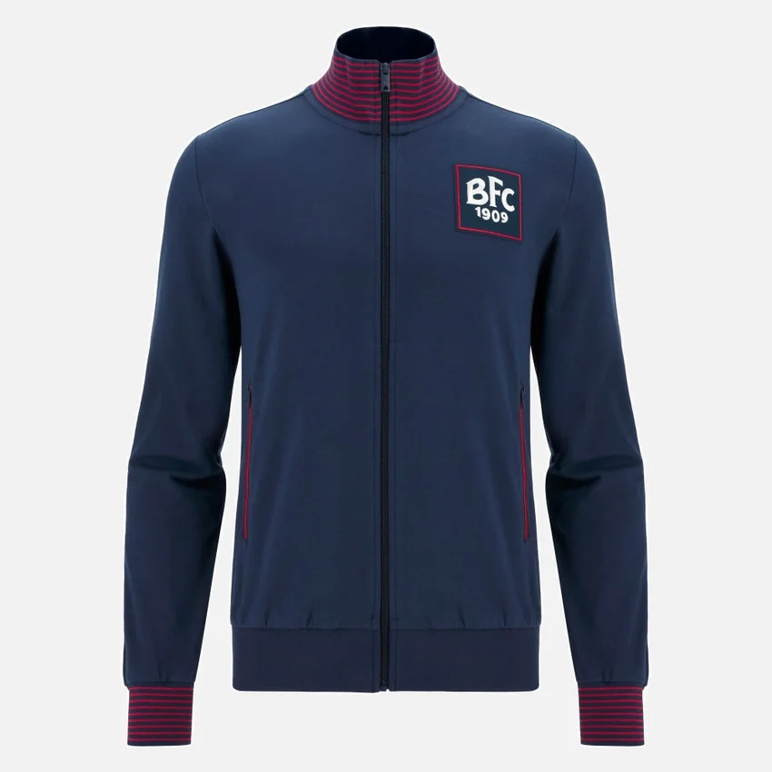 Bologna FC 1909 2025/26 Sweatshirt met volledige rits uit de fanlijn voor volwassenen Bologna FC 1909 2025/26 Sweatshirt met volledige rits uit de fanlijn voor volwassenen