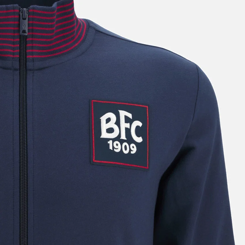 Bologna FC 1909 2025/26 Sweatshirt met volledige rits uit de fanlijn voor volwassenen Bologna FC 1909 2025/26 Sweatshirt met volledige rits uit de fanlijn voor volwassenen
