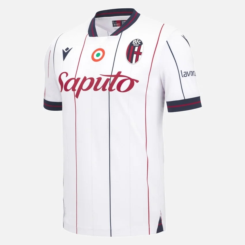 Bologna FC 1909 2025/26 Uitwedstrijdsportshirt voor volwassenen Bologna FC 1909 2025/26 Uitwedstrijdsportshirt voor volwassenen
