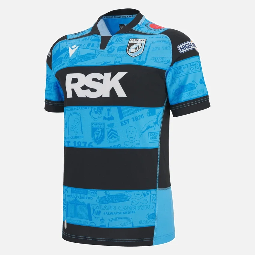 Cardiff Rugby 2025/26 Thuisreplica-overhemd Cardiff Rugby 2025/26 Thuisreplica-overhemd