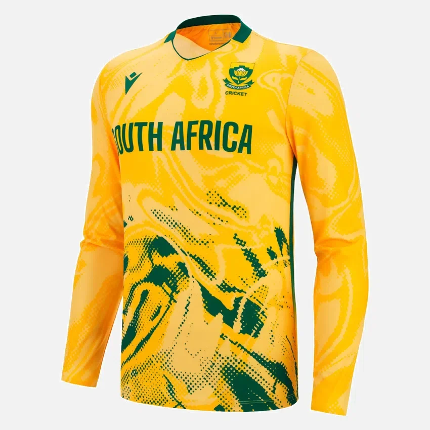 Cricket South Africa 2025/26 T20-wedstrijdshirt met lange armstukken Cricket South Africa 2025/26 T20-wedstrijdshirt met lange armstukken