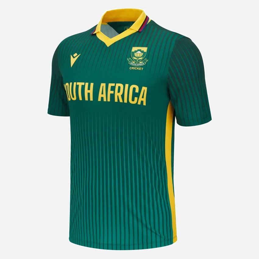 Cricket Zuid-Afrika 2025/26 ODI-wedstrijdsportshirt Cricket Zuid-Afrika 2025/26 ODI-wedstrijdsportshirt