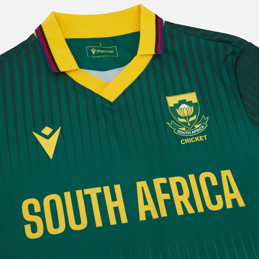 Cricket Zuid-Afrika 2025/26 ODI-wedstrijdsportshirt Cricket Zuid-Afrika 2025/26 ODI-wedstrijdsportshirt