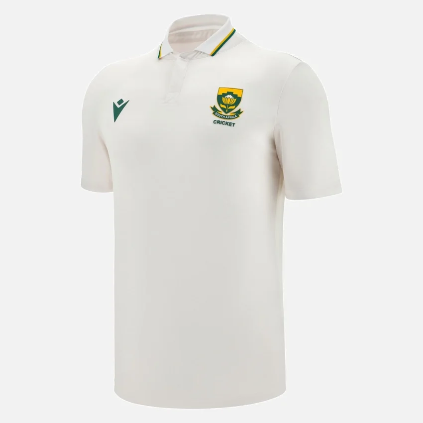Cricket Zuid-Afrika 2025/26 TEST-wedstrijdsportshirt Cricket Zuid-Afrika 2025/26 TEST-wedstrijdsportshirt