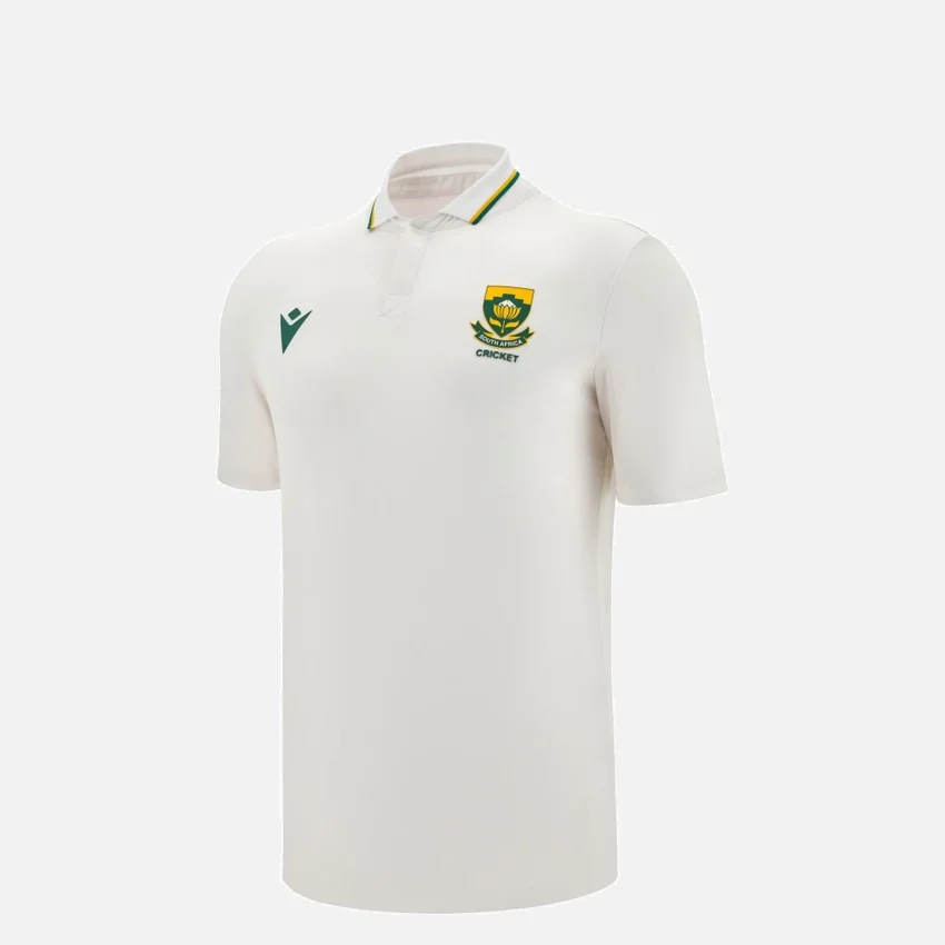 Cricket Zuid-Afrika 2025/26 TEST-wedstrijdsportshirt voor kinderen Cricket Zuid-Afrika 2025/26 TEST-wedstrijdsportshirt voor kinderen