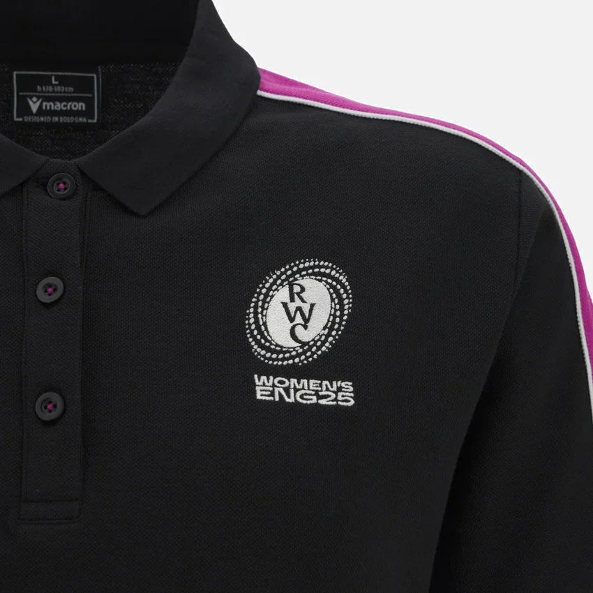 Damespoloshirts met strepen voor het Wereldkampioenschap Rugby 2025 Damespoloshirts met strepen voor het Wereldkampioenschap Rugby 2025