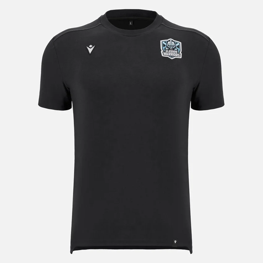 Glasgow Warriors 2025/26 Zwart katoen T-shirt Glasgow Warriors 2025/26 Zwart katoen T-shirt
