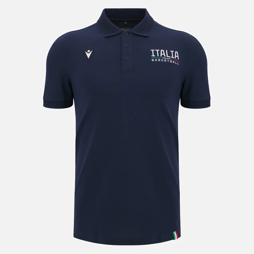 Italbasket 2025/26 herenpoloshirt Athleisure Italbasket 2025/26 herenpoloshirt Athleisure