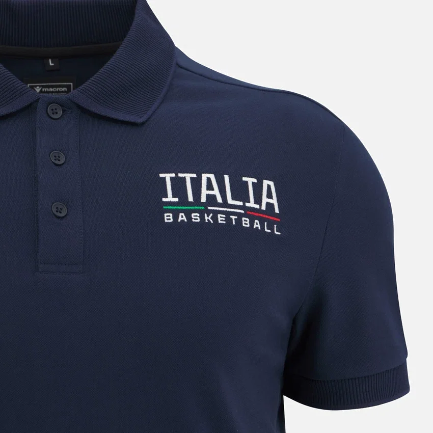 Italbasket 2025/26 herenpoloshirt Athleisure Italbasket 2025/26 herenpoloshirt Athleisure
