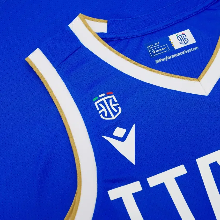 Italbasket 2025/26 junior uit-Singlet Italbasket 2025/26 junior uit-Singlet
